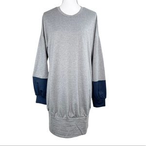 Tobi Gray Long Sleeve Knit Midi Dress